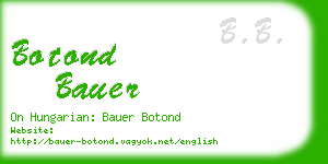 botond bauer business card